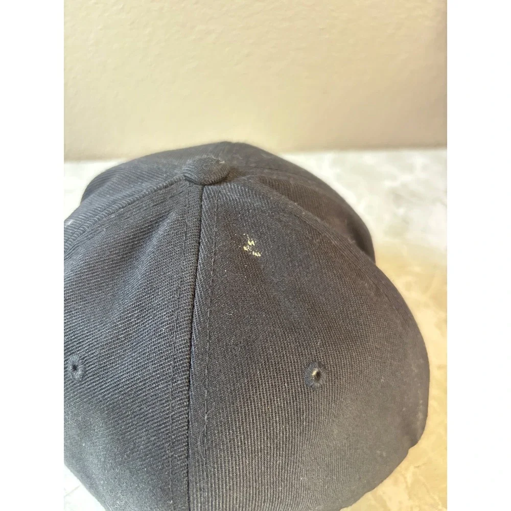 Metal Mulisha Flexfit Hat Black Red Embroidered Logo Skull Cap L-XL